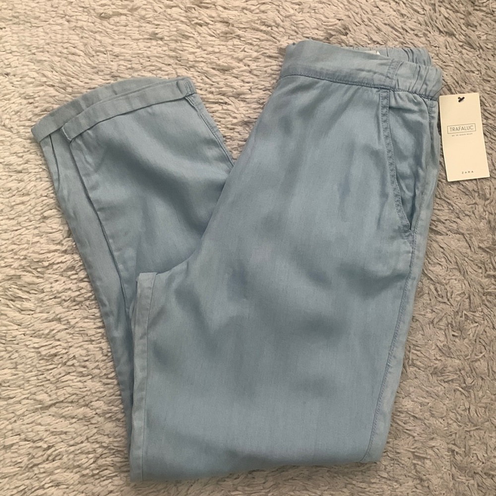 Zara Denim Joggers - Picture 1 of 3